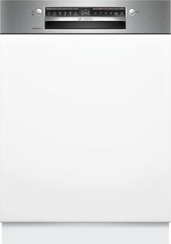 Bosch SMI4HBS19E - Serie 4, Teilintegrierter Geschirrspüler, Gebürsteter Stahl, 60 cm